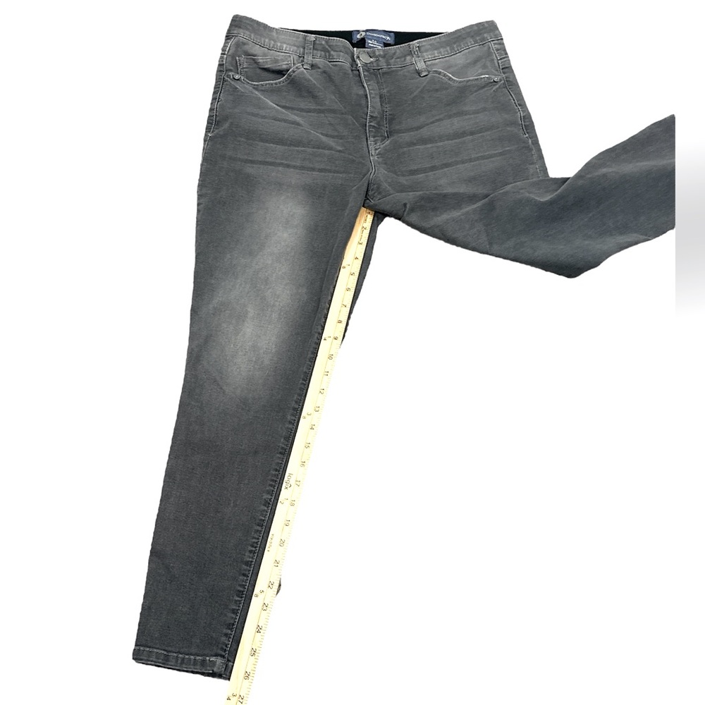 Democracy Modern Ab solution High Rise Ankle Length Grey Skinny Jeans Size 14 - Picture 5 of 11